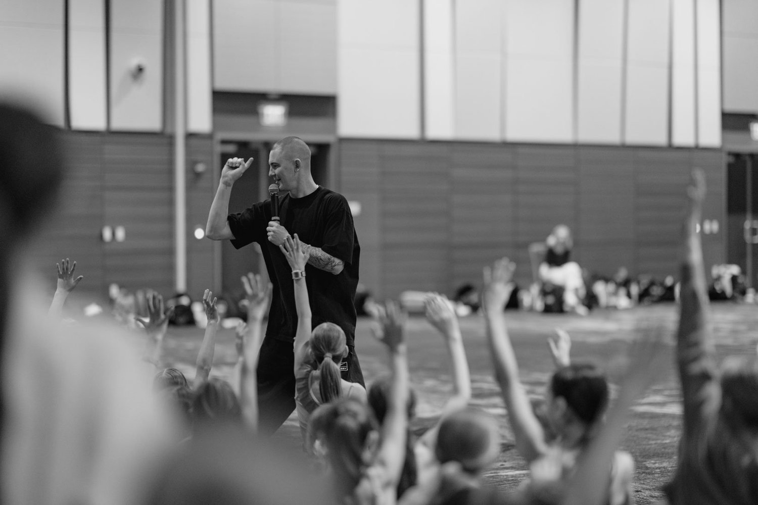 Ivan Koumaev teaching a convention class